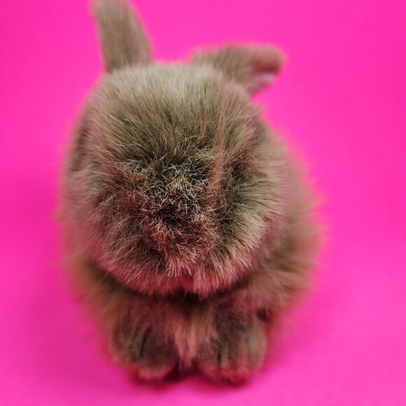 Vintage TY Easter Bunny Rabbit Plush Toy Classic Nibbles Brown - Picture 7 of 9